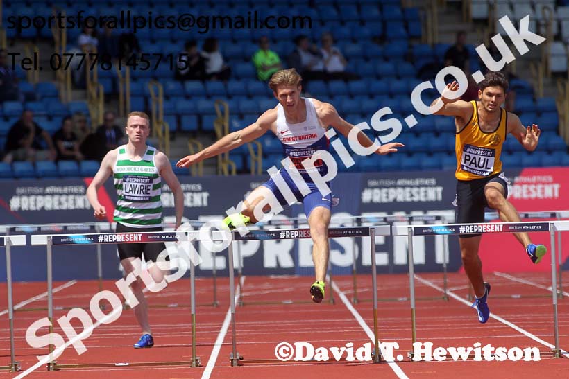 Mens 400 metres Hurdles, World Championship Team Trials, Alexander Stadium, Birmingham